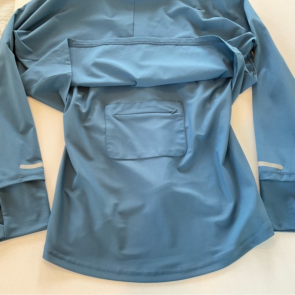 Sweaty Betty Women’s XL Fast Track Jacket Windbreaker Blue Hooded EUC - Picture 11 of 16